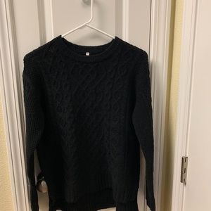 muji black sweaters